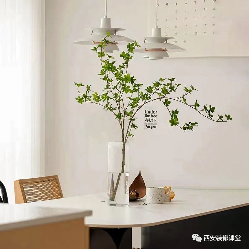 室内绿植软装搭配案例怎么摆,绿植与轻奢结合的软装搭配