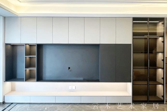 现代简约电视柜怎么选实用,电视机挂墙上时电视柜如何选