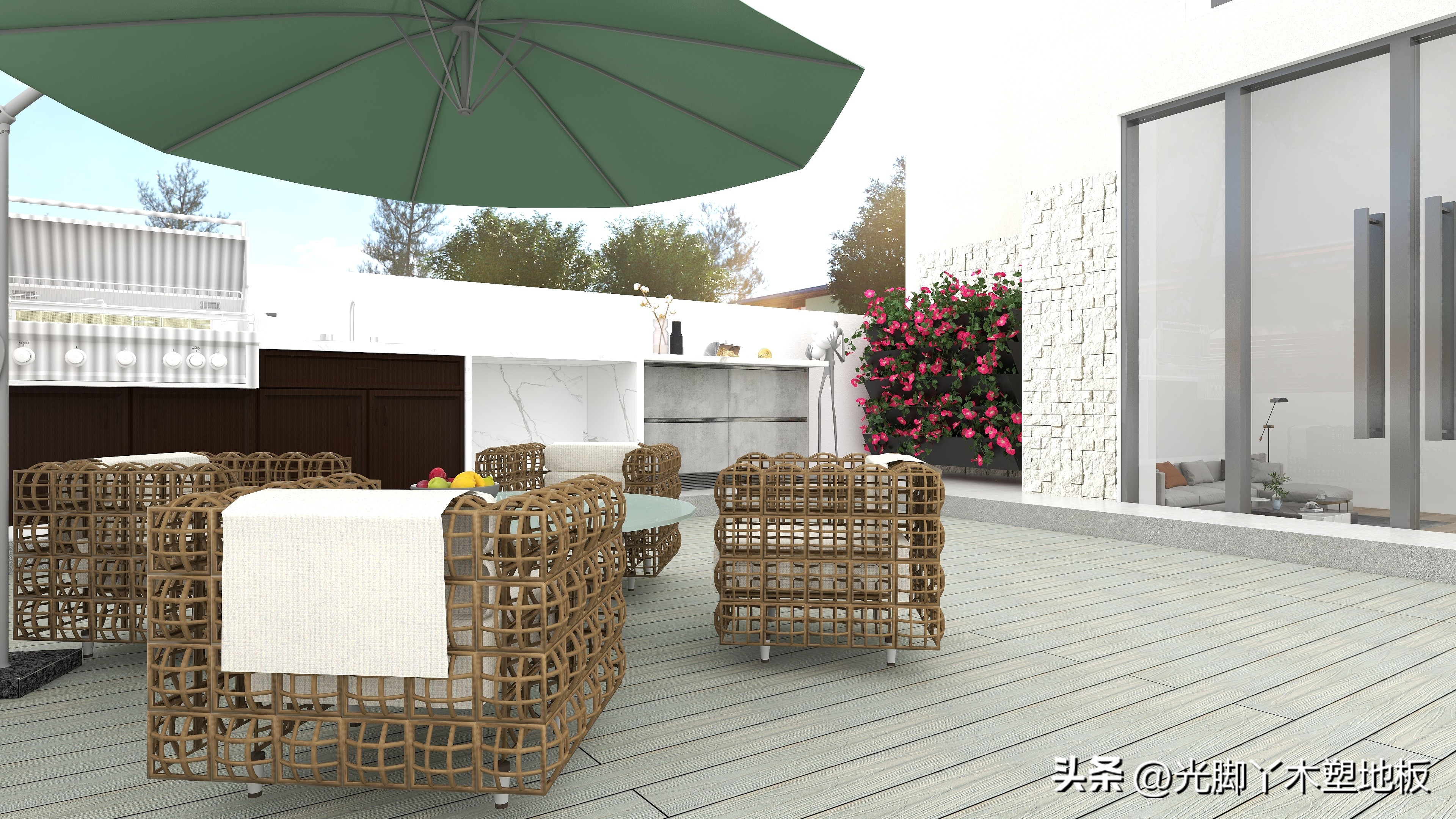 园林绿化户外塑木,木塑板材环保