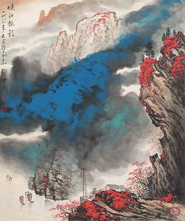 金陵山水画名画欣赏,金陵五大家诗意山水画欣赏