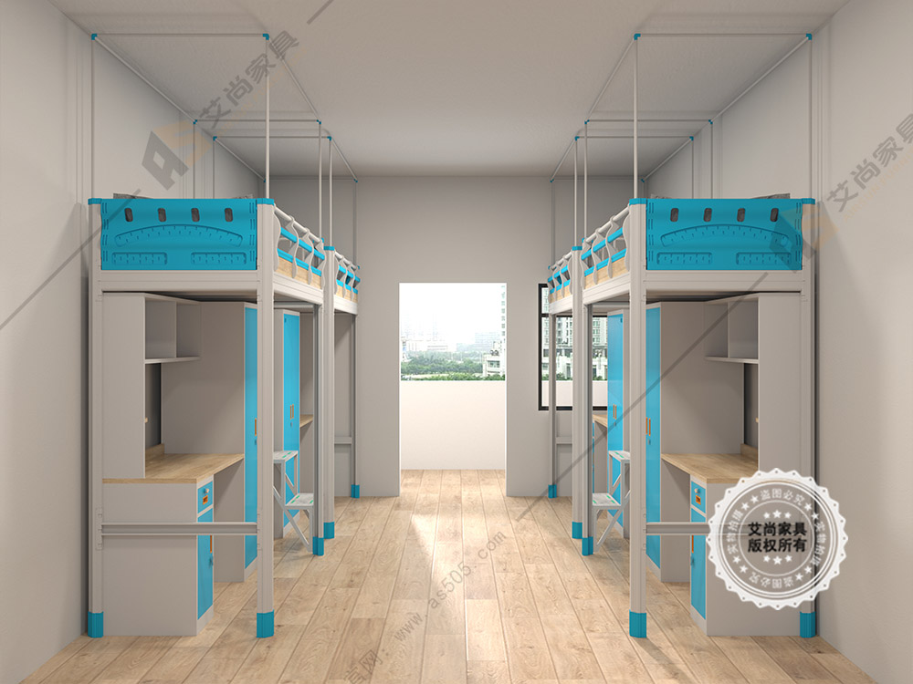 艾尚家具学生公寓床厂家,艾尚铁床