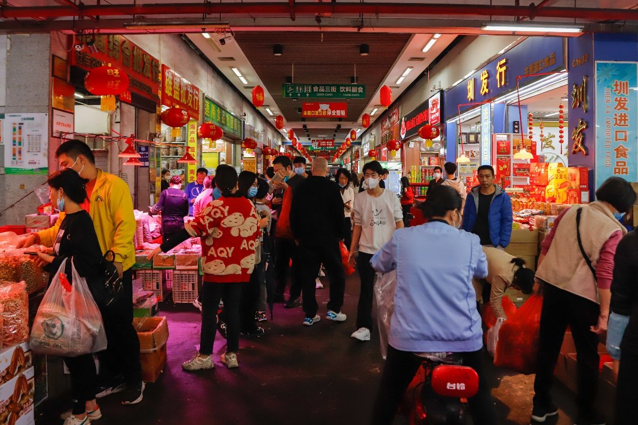 深圳海吉星年货,新春走基层海鲜市场