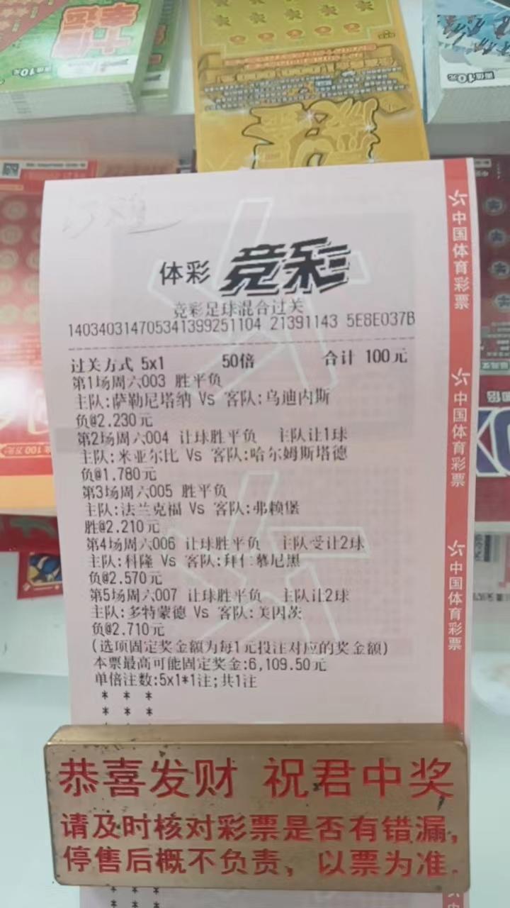 今日竞彩足球6串1比分实单推荐,竞彩足球推荐二串一预测