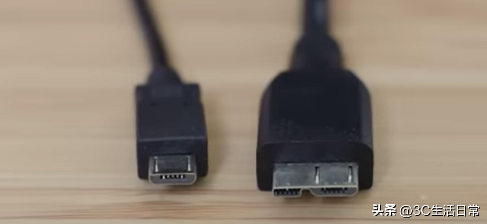 typec的usb3.0和usb2.0外观区别,type-c和usb充电线的区别