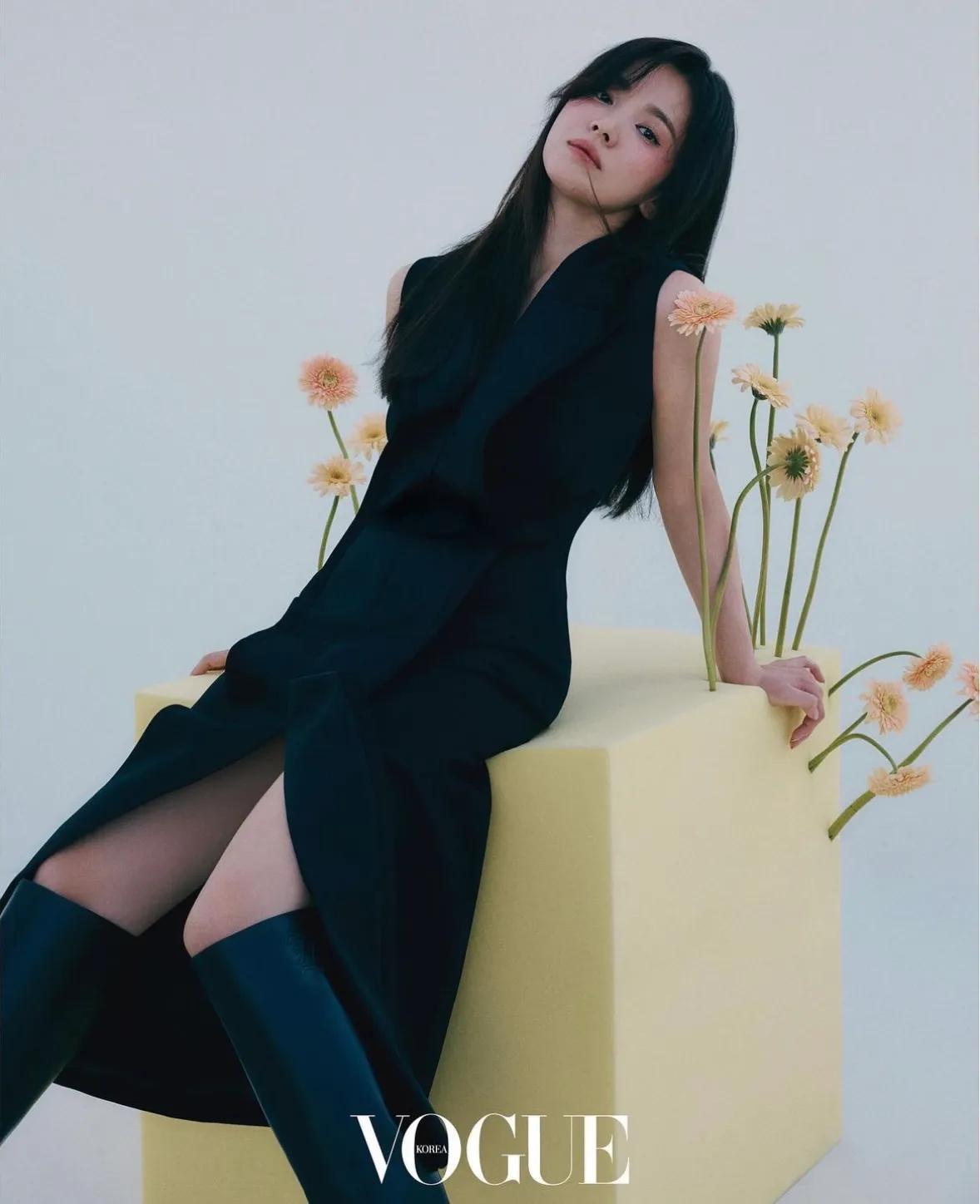 宋慧乔短发走秀穿搭,宋慧乔秋冬通勤风穿搭