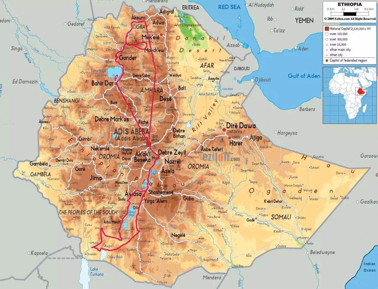非洲国家埃塞俄比亚，一直认为自己世界第二，直到遇上了中国*队军**