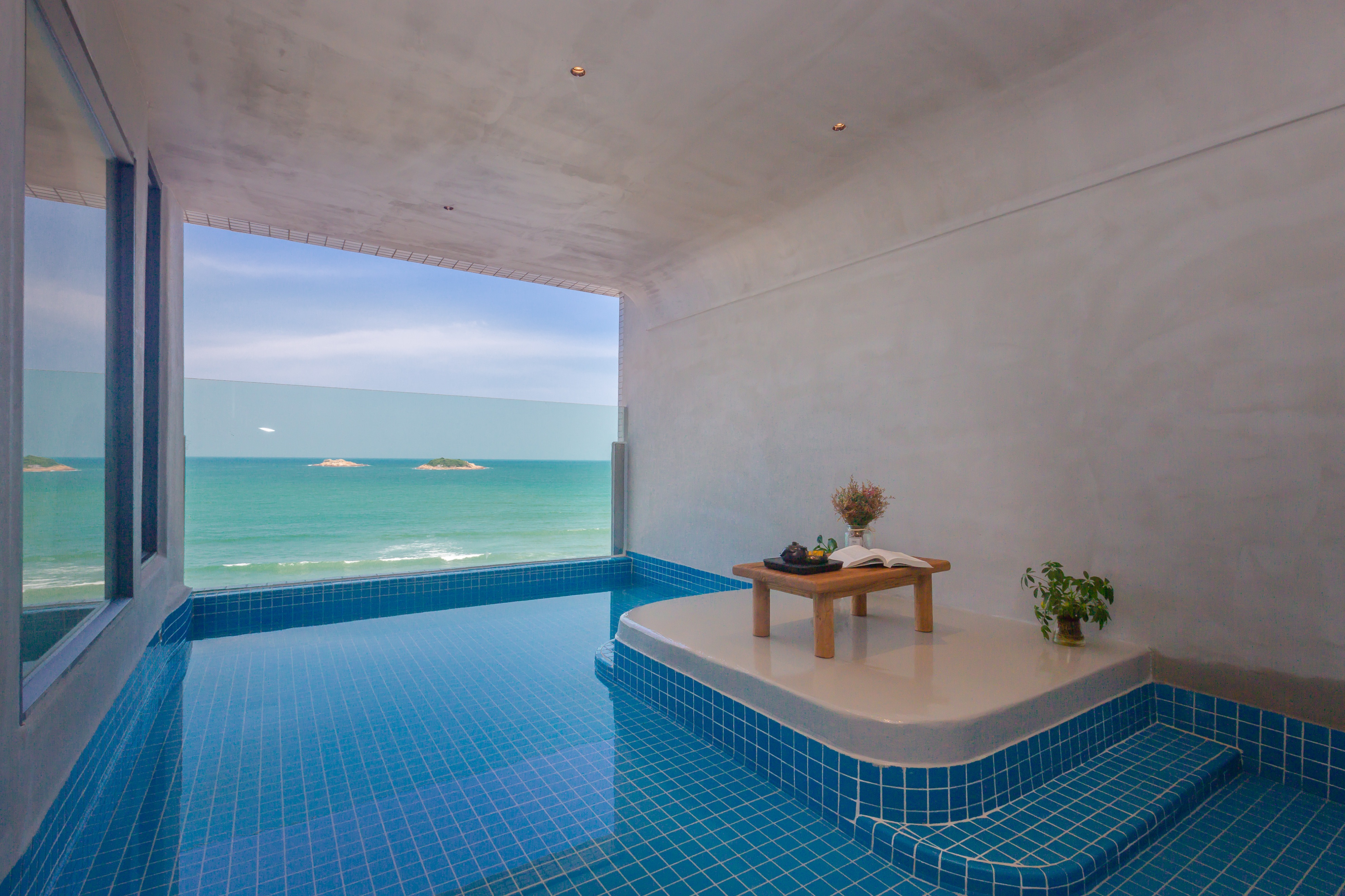 双月湾带私家泡池的温泉酒店,双月湾海景带泡池客栈推荐