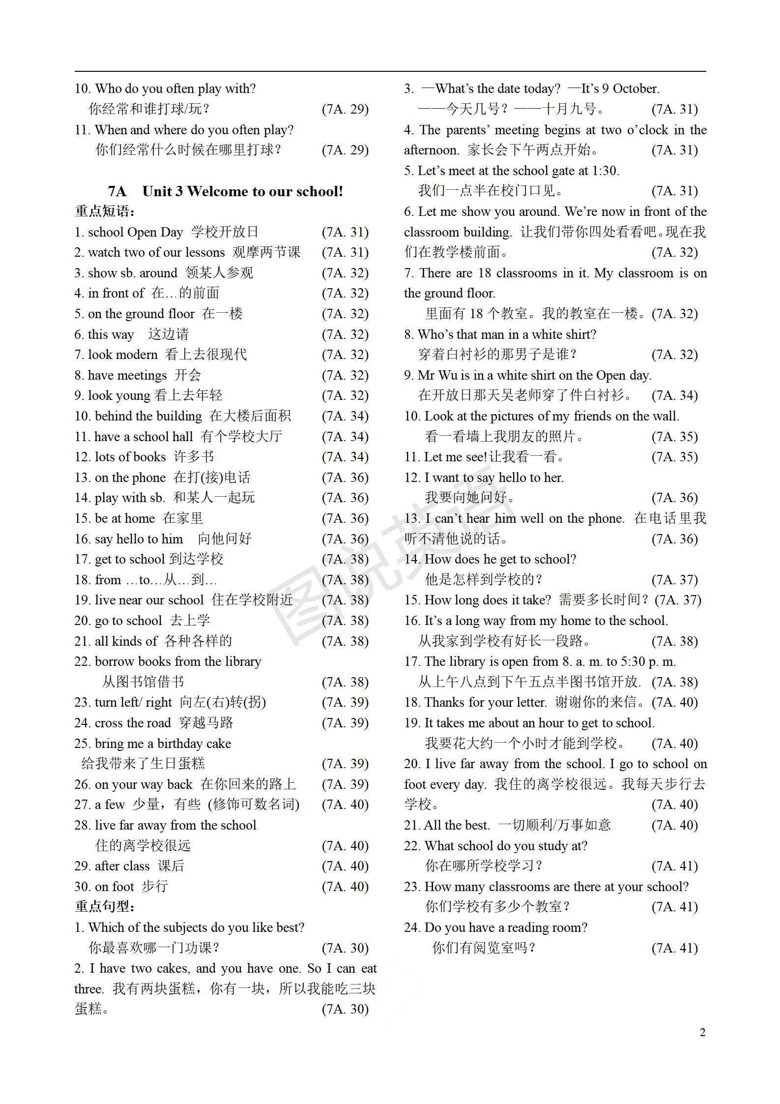 图说英语高频词100个,江苏译林英语3-6年级英语单词汇总