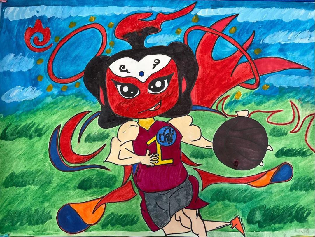 第八届儿童美术作品大赛,临沂小学生非遗主题绘画