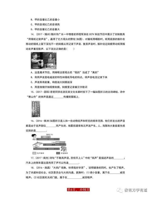 初中物理难点考点知识梳理,初中物理基础知识考点总结