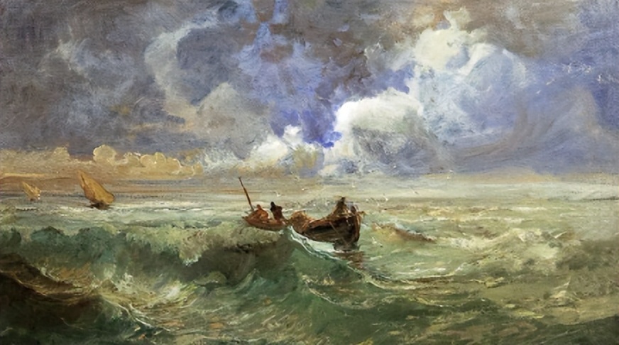 田园山水印象主义油画,关于意大利文化的美术作品