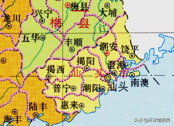 广东潮汕是地级市还是县级市,广东潮汕地区如何划分的