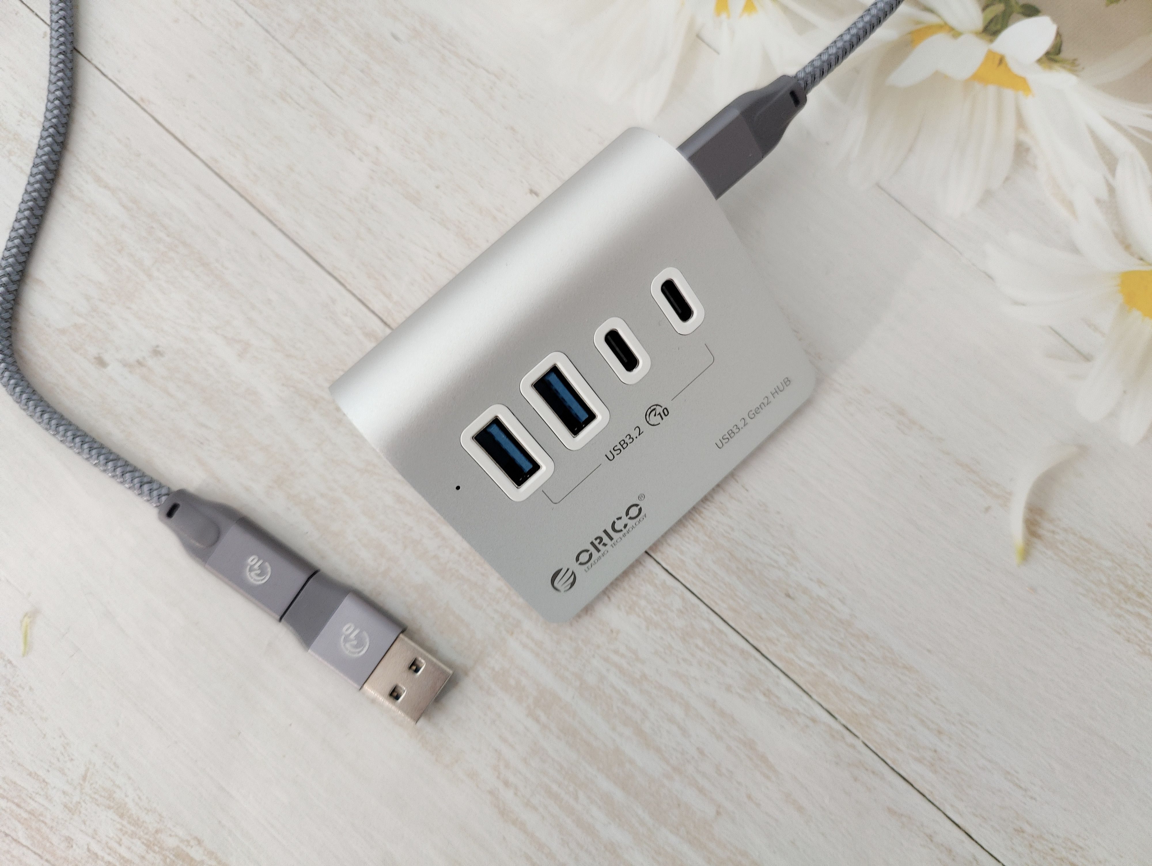 oricousb3.0版四口集线器评测,usb3.2分线器评测