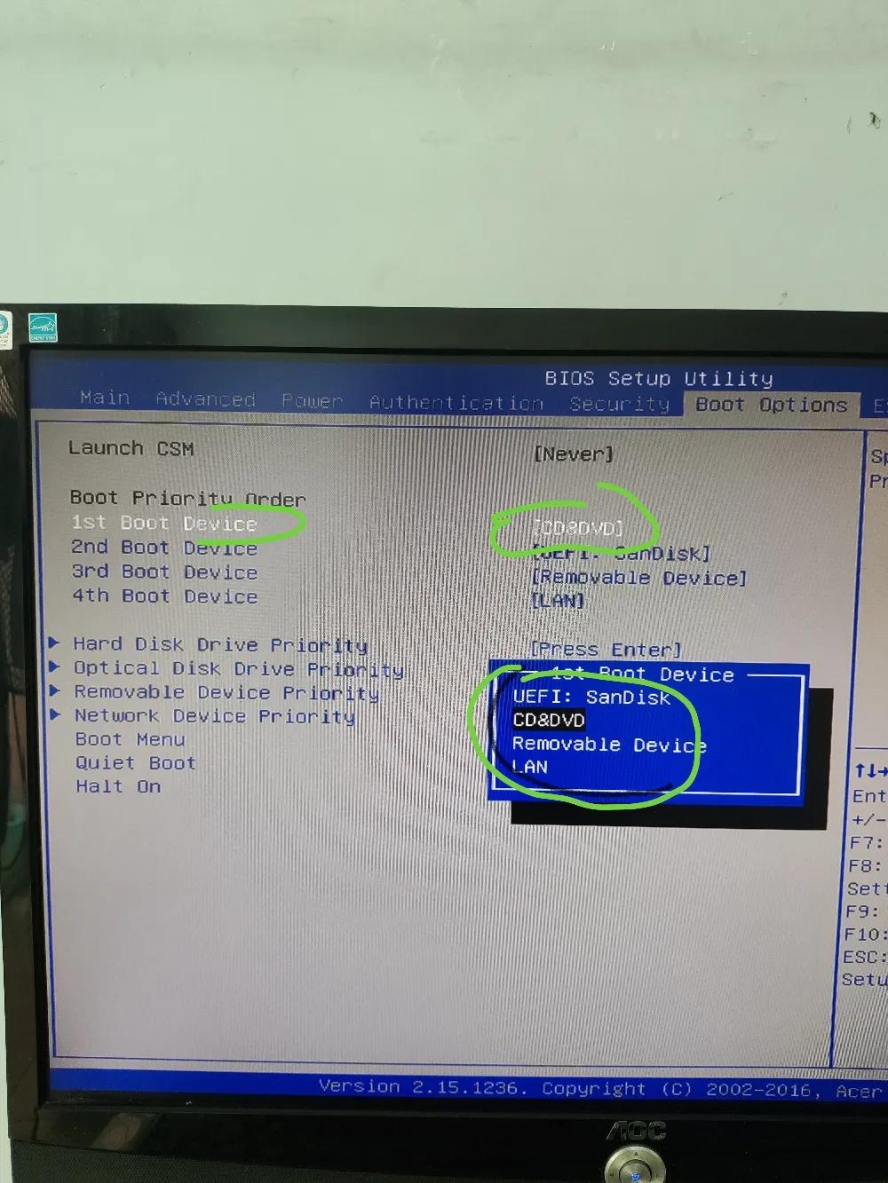电脑bios启动项设置,电脑开机自动进bios