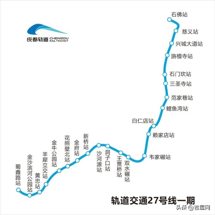 成都地铁27号线新都最新站点公布,成都地铁27号线二期最新调整方案