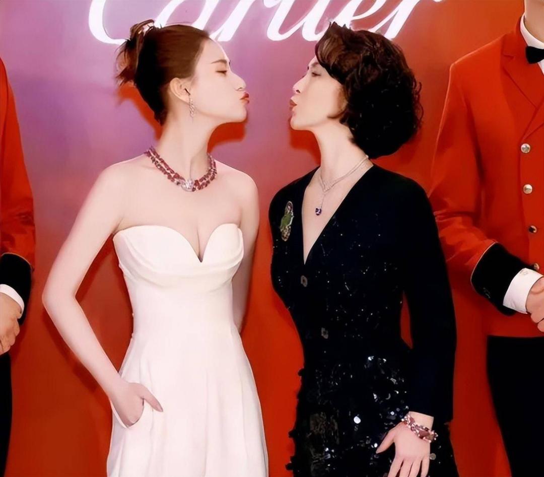 郭晶晶巩俐与明星合影,郭晶晶张曼玉合影