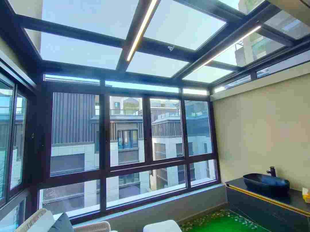 阳光房灯光设计效果图,陕西铝合金阳光房设计