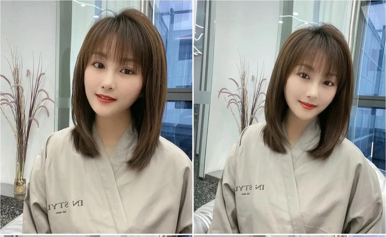 前额窄适合的发型推荐抖音,厚头发适合剪抖音流行发型吗