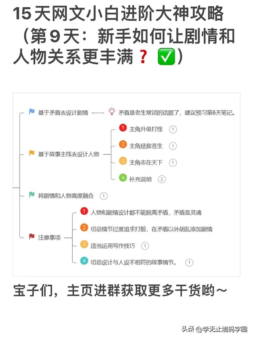 15天网文小说小白进阶大神全套攻略，免费白嫖！
