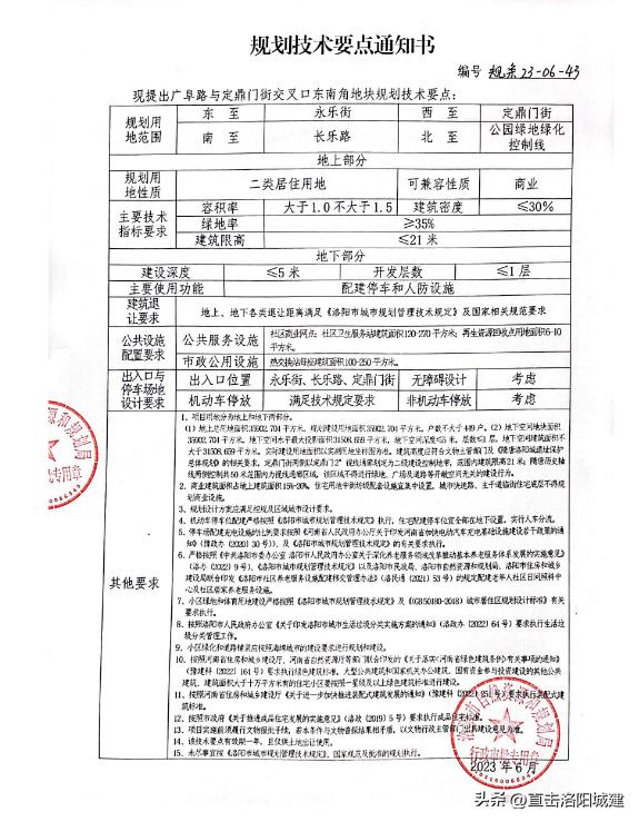 洛阳市洛龙区洛钢地块,洛龙区定鼎门街东侧地块挂牌