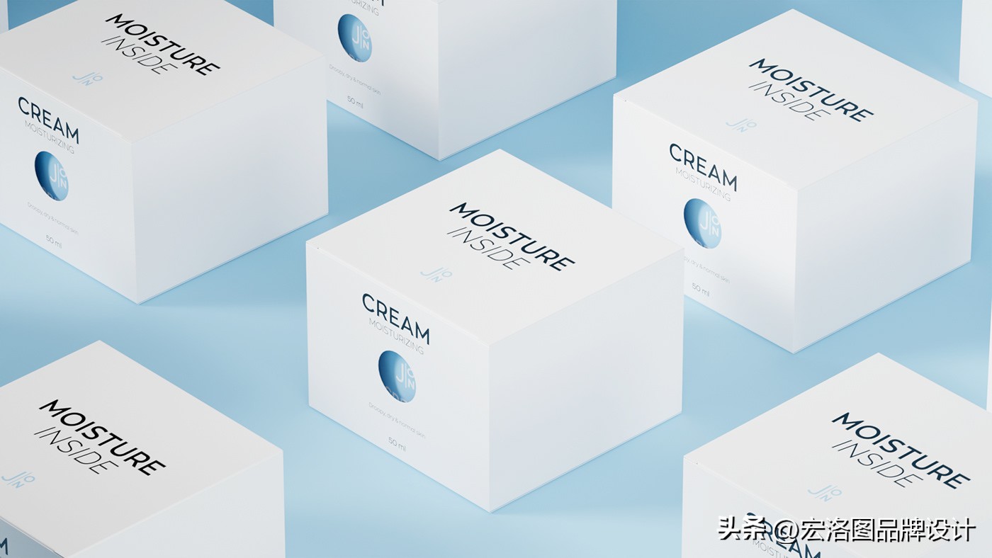 大牌化妆品包装设计,清新风格化妆品包装设计