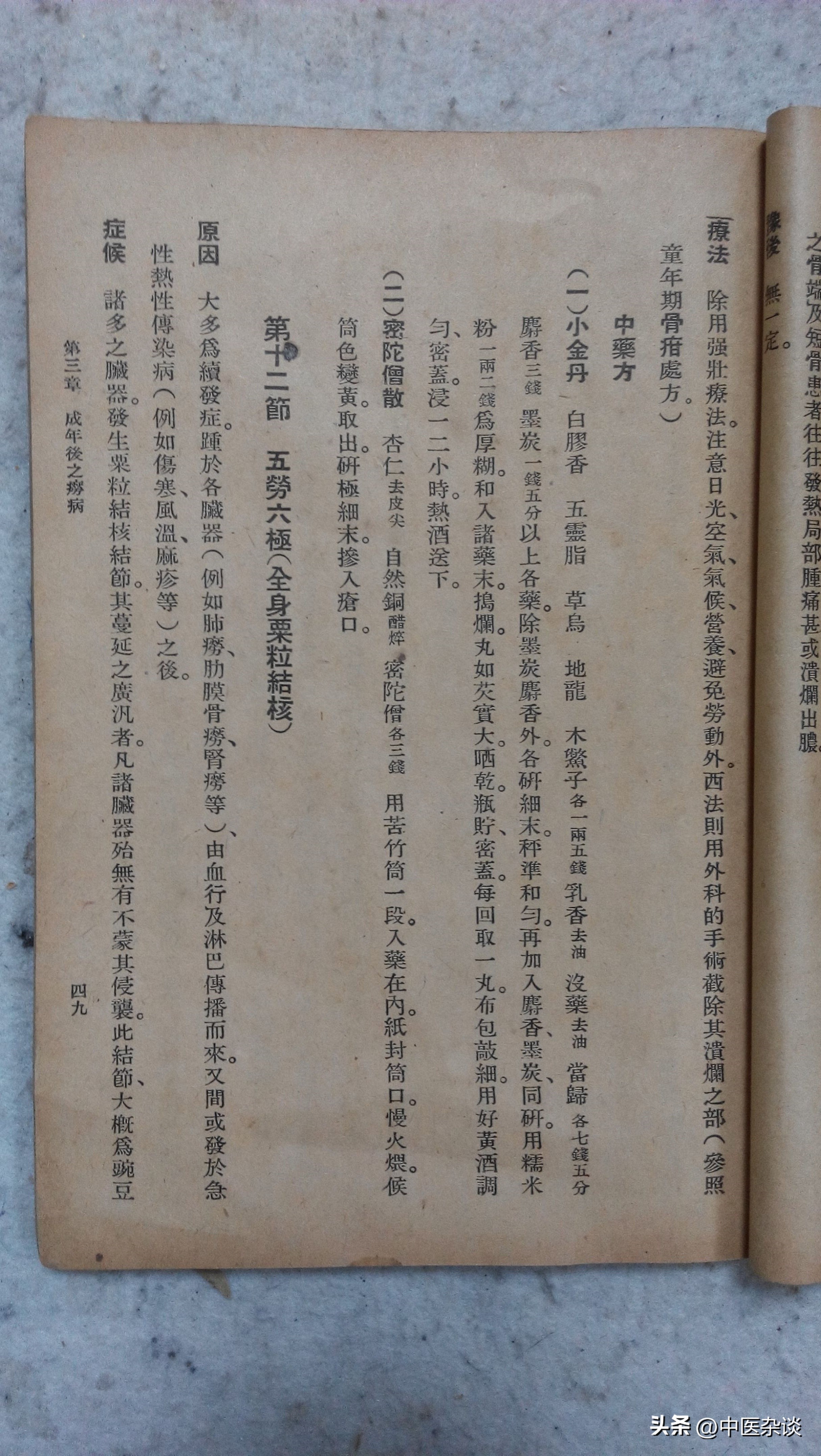 中医对痨病的记载,中医诊疗全书