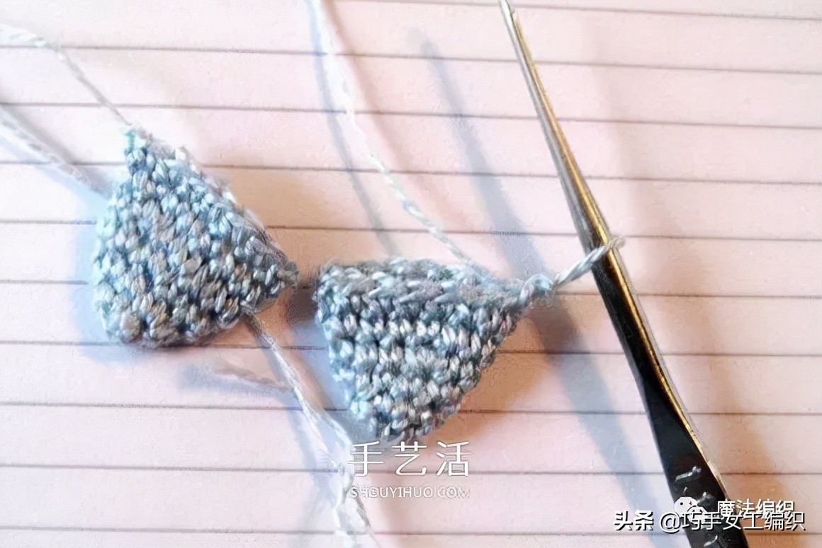 春夏季钩针镂空花样视频教程全集,钩年年有余小鱼挂件