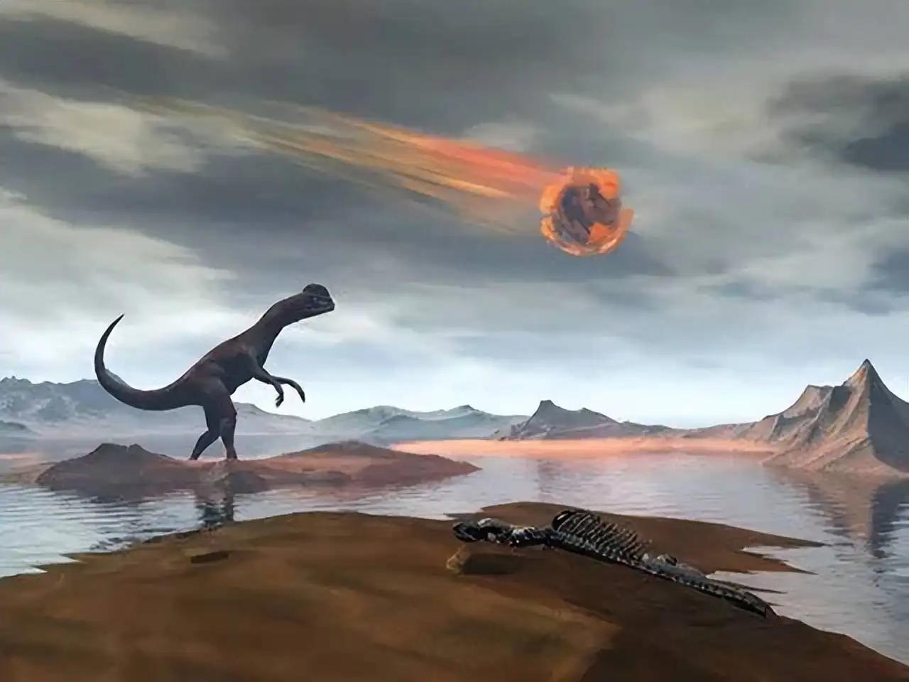 小行星撞击地球恐龙全部灭绝了么,恐龙灭绝时小行星撞击地球的过程