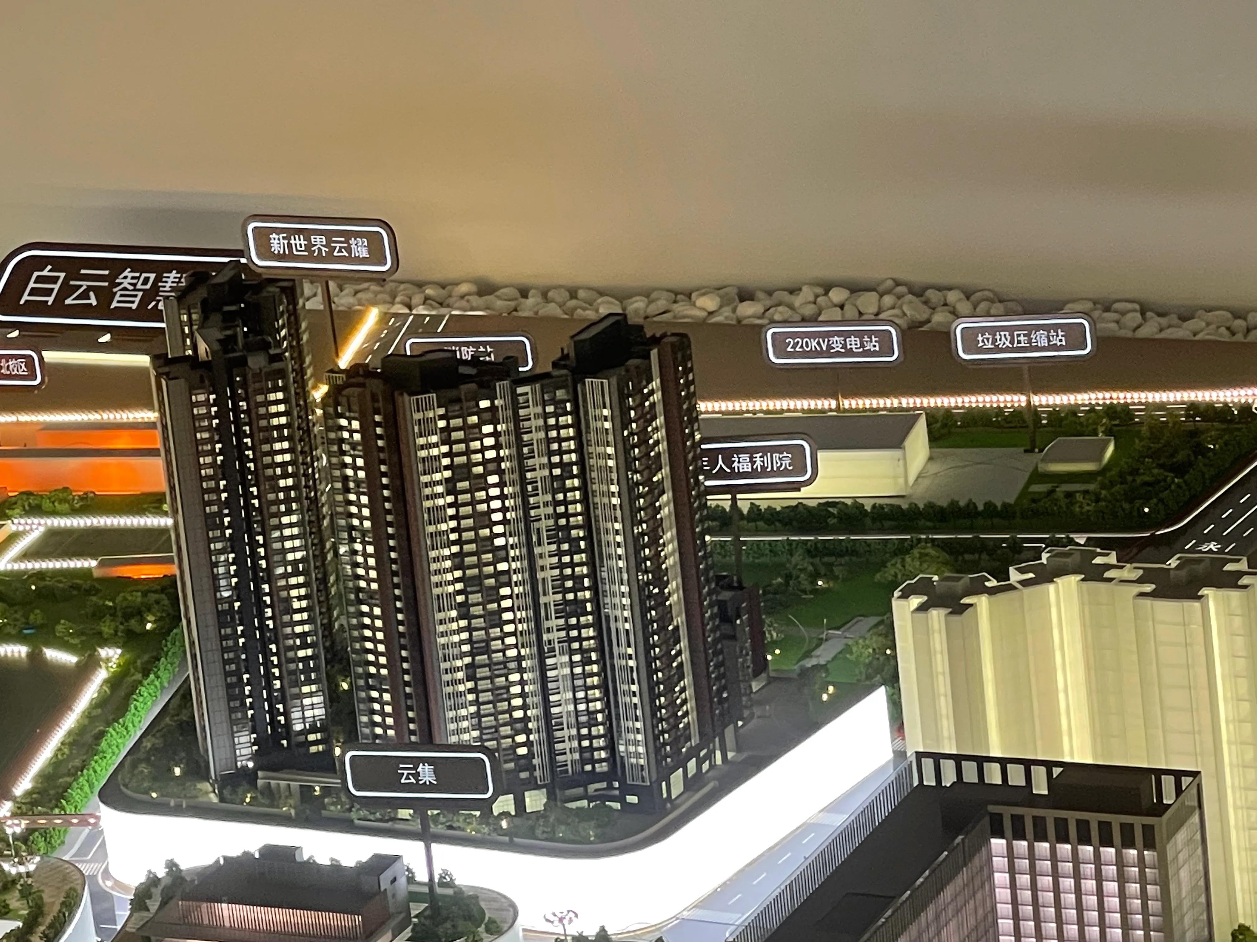 广州白云嘉禾望岗全景图,广州嘉禾望岗中轴绿地