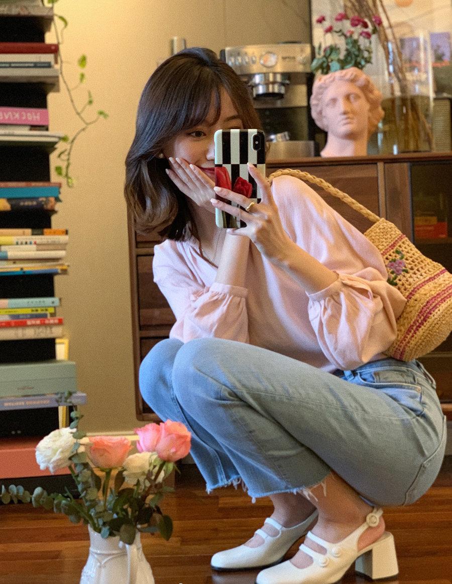 50岁博主牛仔裤街拍,牛仔裤博主