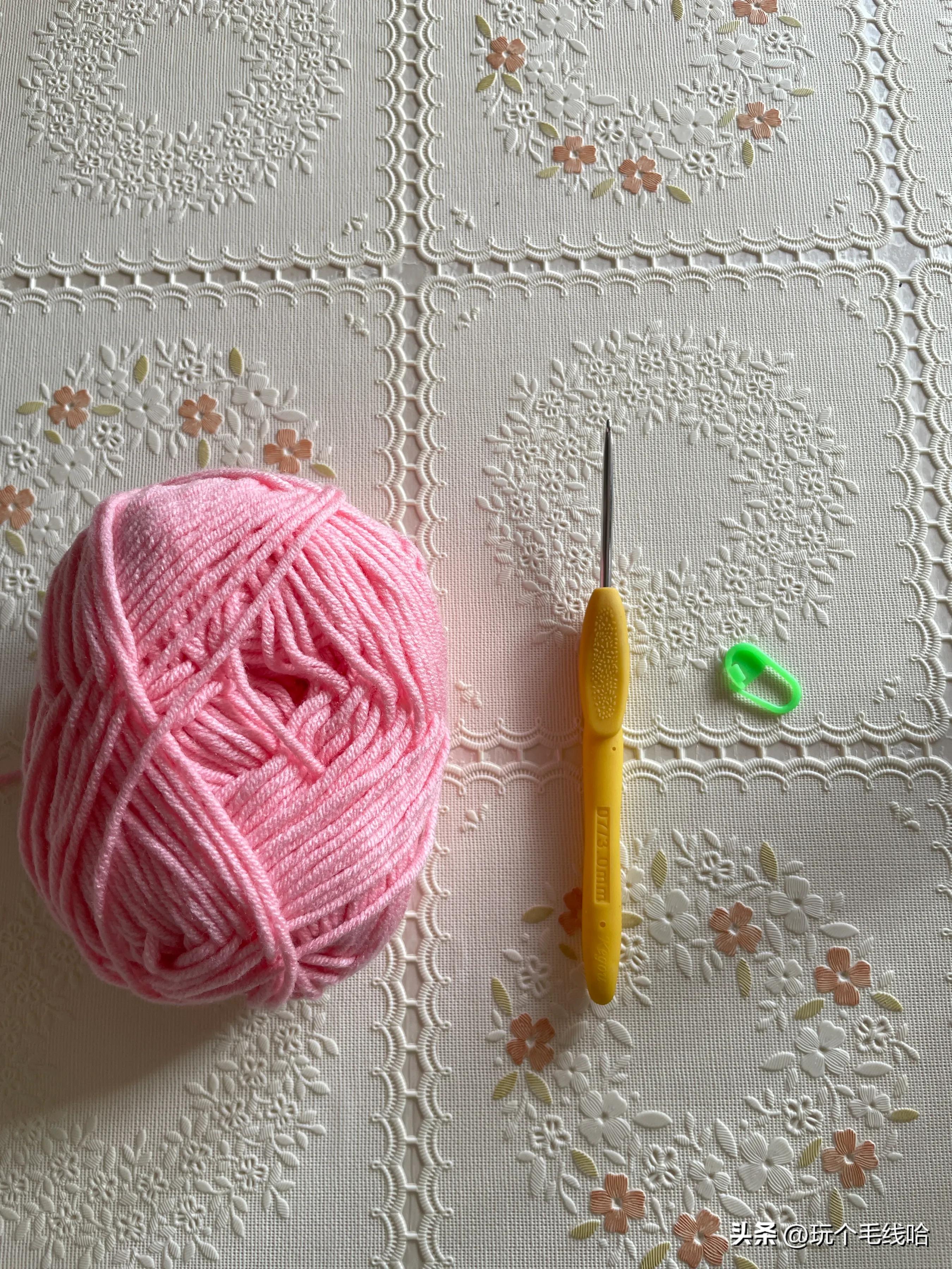 钩花片边的教程,保姆级织花教程