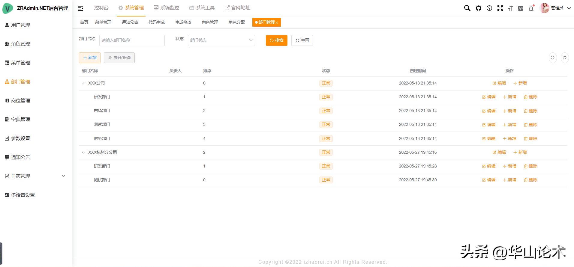 开源一套简单通用的后台管理系统,推荐一套开源通用后台管理系统
