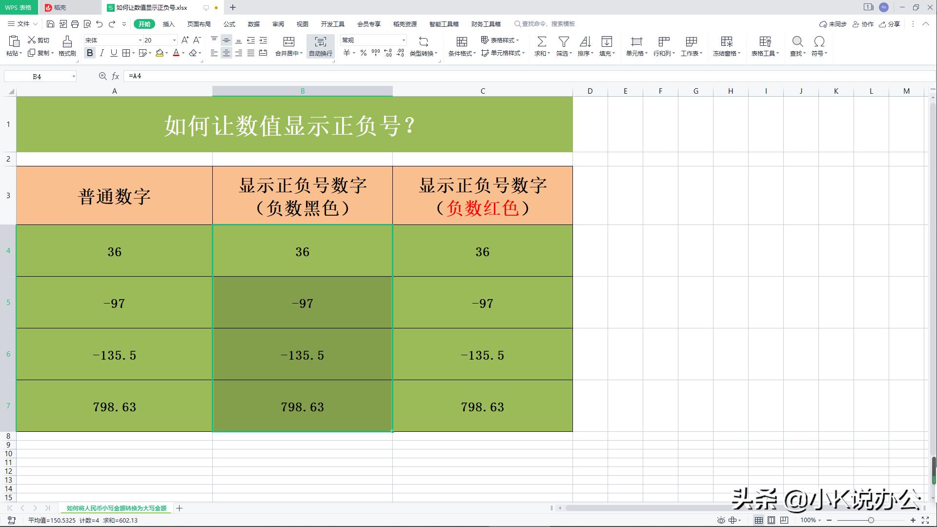 wpsexcel表格怎么显示正号,wps插入正负号的快捷键