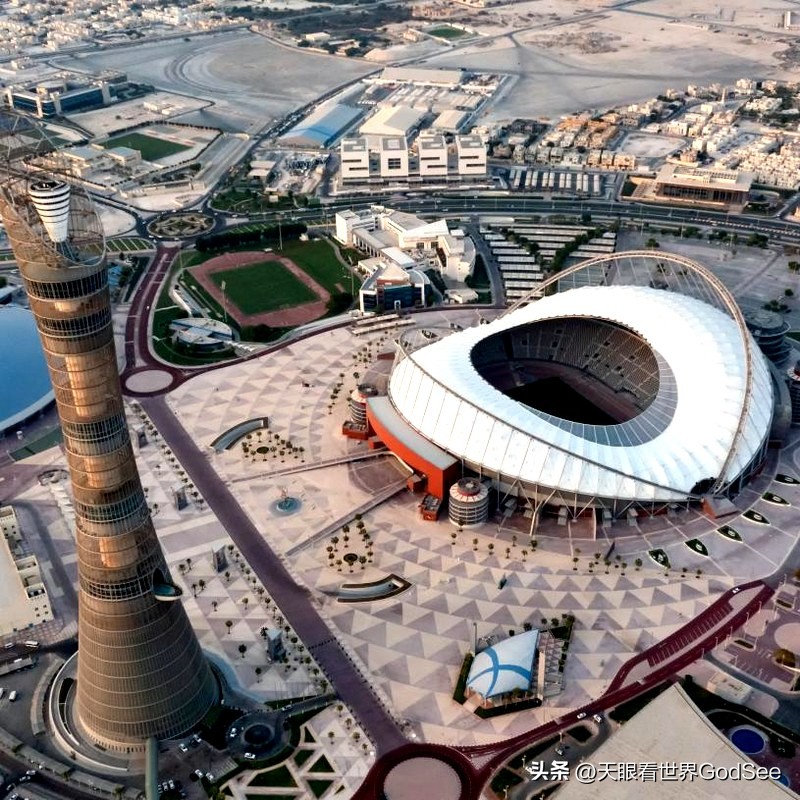2022卡塔尔世界杯全景视角,2022年卡塔尔世界杯球场分布图