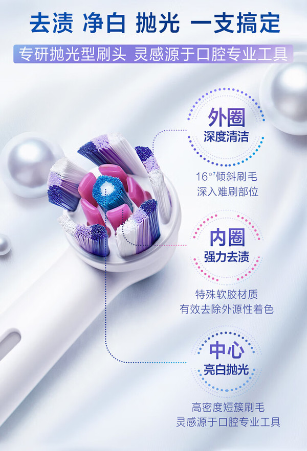 欧乐B美白至臻版iO5电动牙刷白色