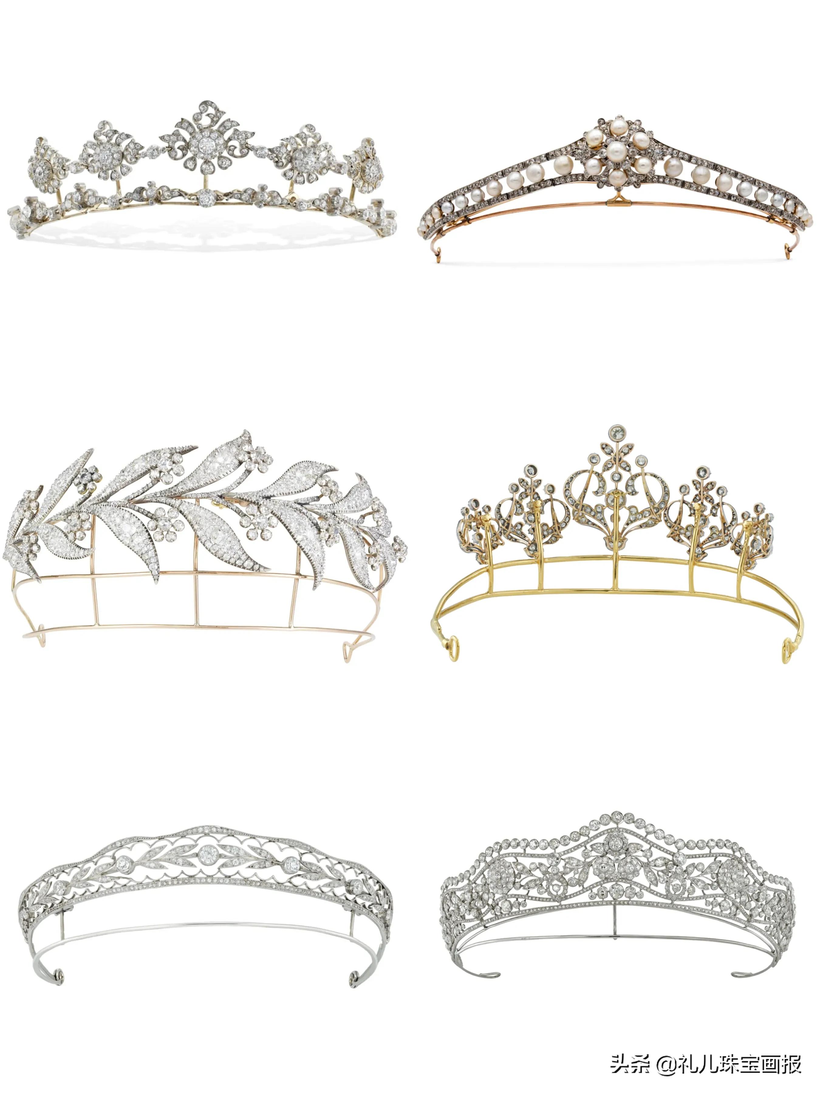 复古风王冠,白金复古王冠