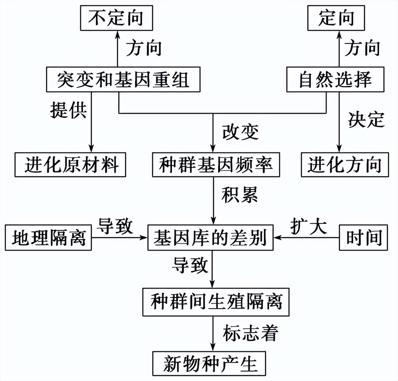 高中生物变异和育种知识点,高中生物变异育种进化思维导图