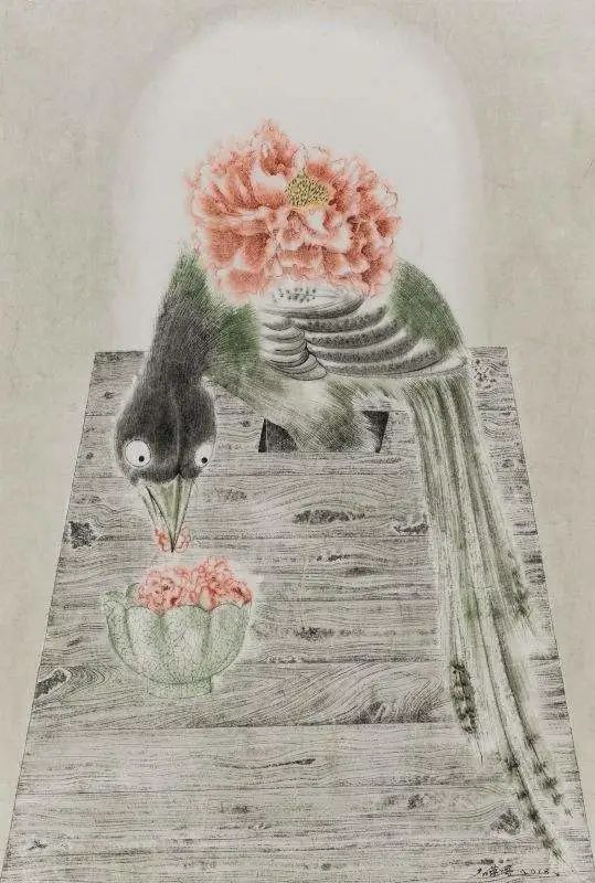 严谨细致的书法,水墨气韵生动的线描