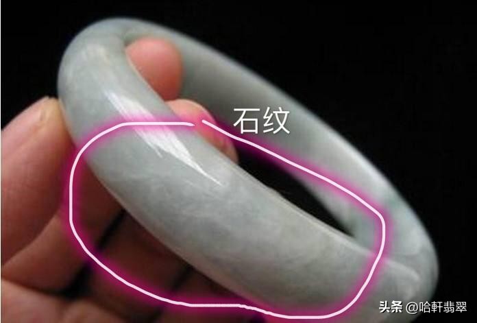 翡翠手镯棉线和石纹区别,翡翠棉线与石纹区别