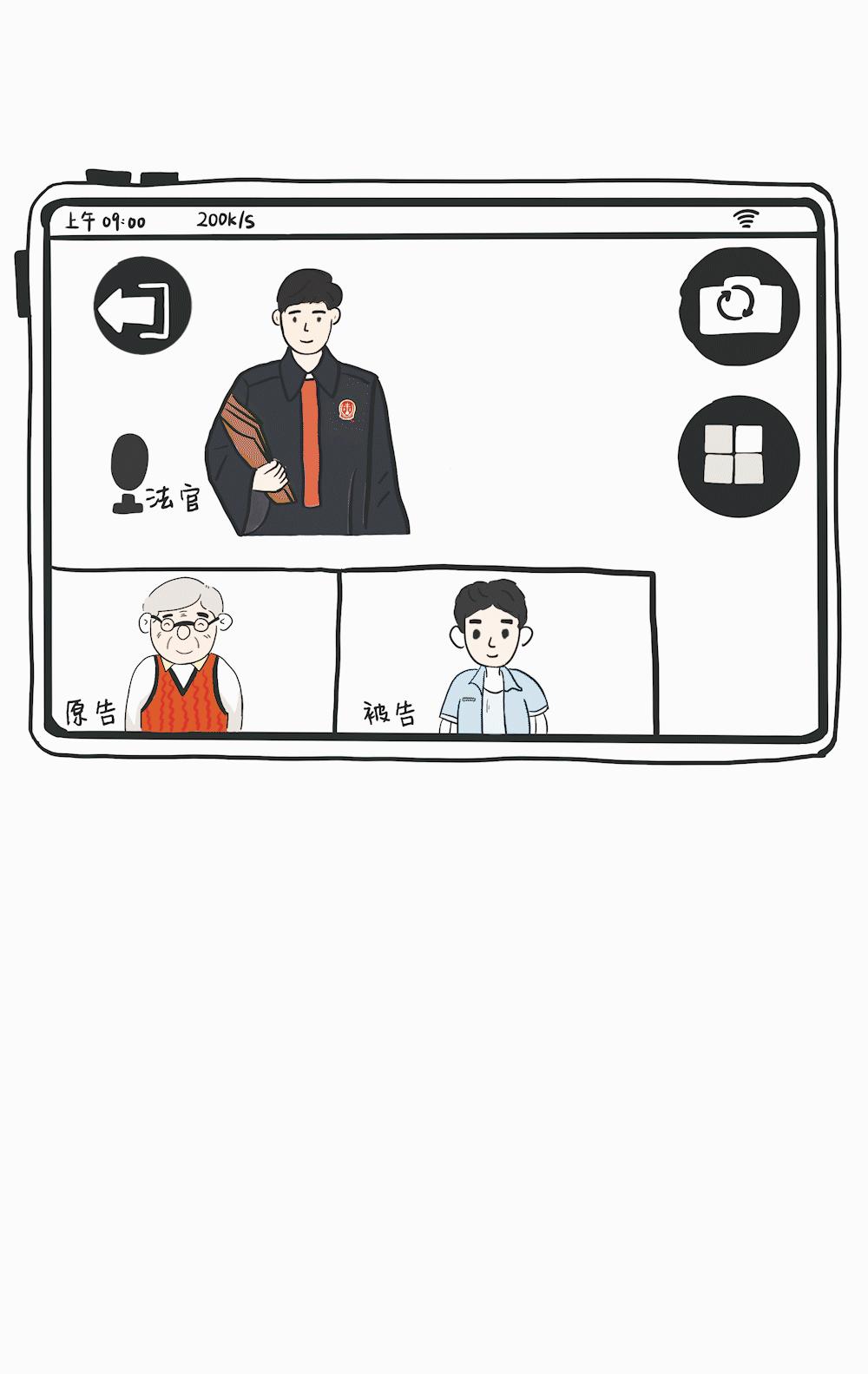 建议老年人收藏！手绘版“北京云法庭”使用指南