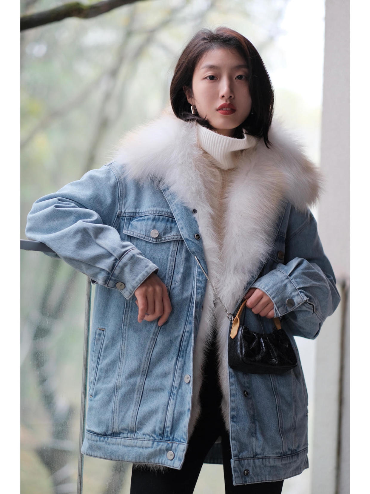 牛仔外套搭出高级感,贵气牛仔外套