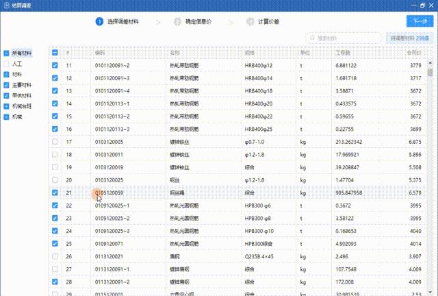 价差调整5%调差依据,结算材料调差