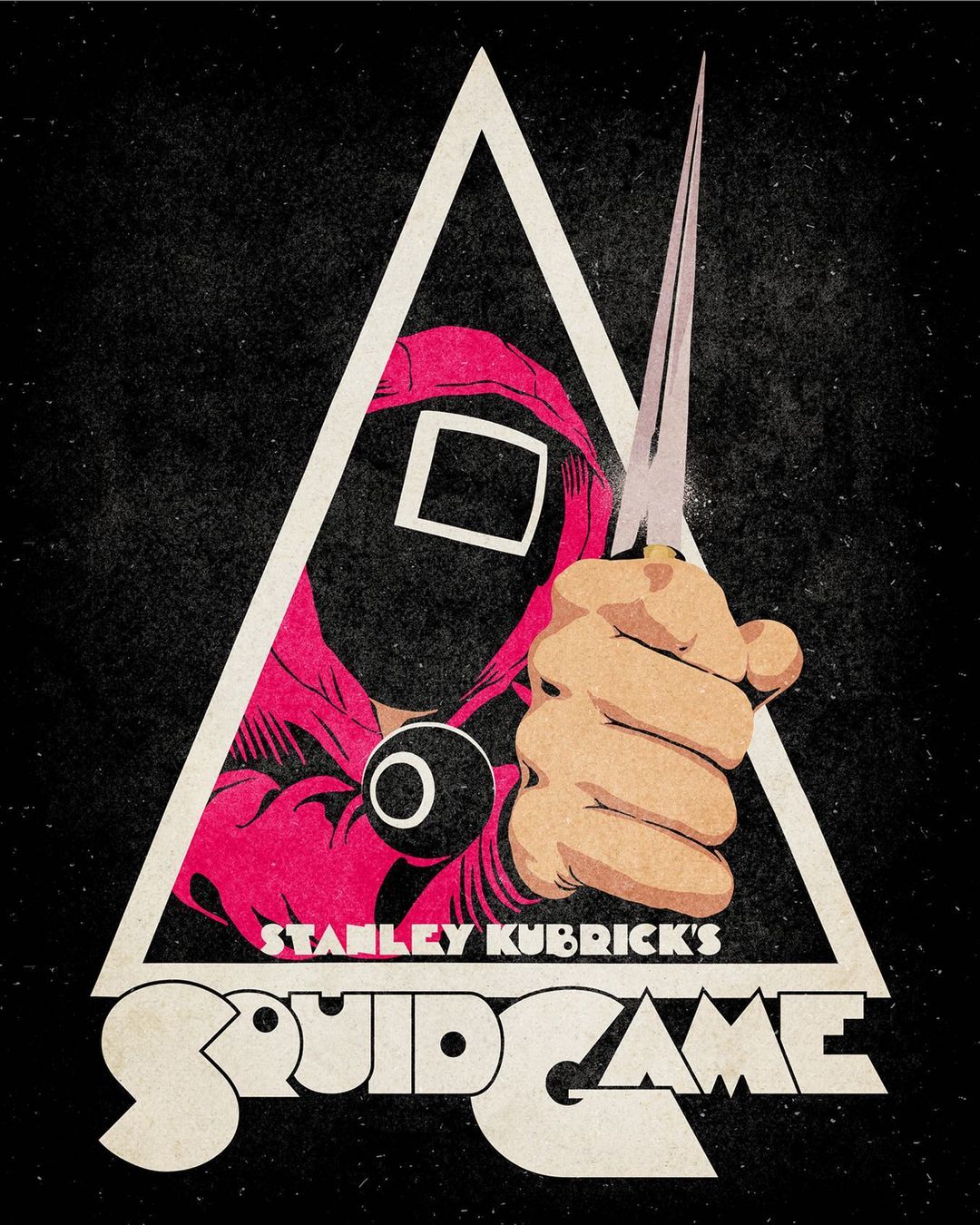 插画氛围感人物构图,复古美式波普插画