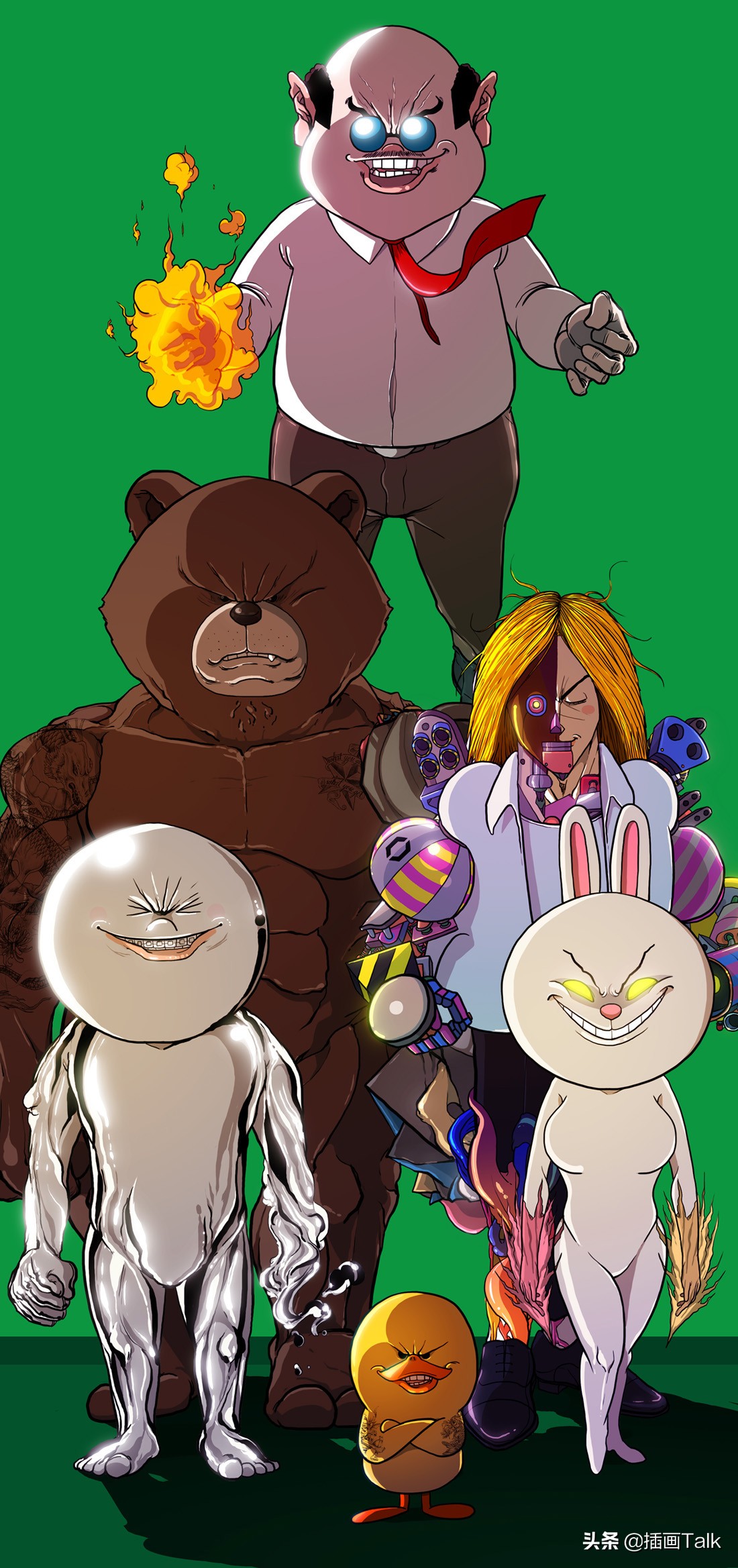 韩国插画师daehyunkim插画作品,韩国插画师siki作品