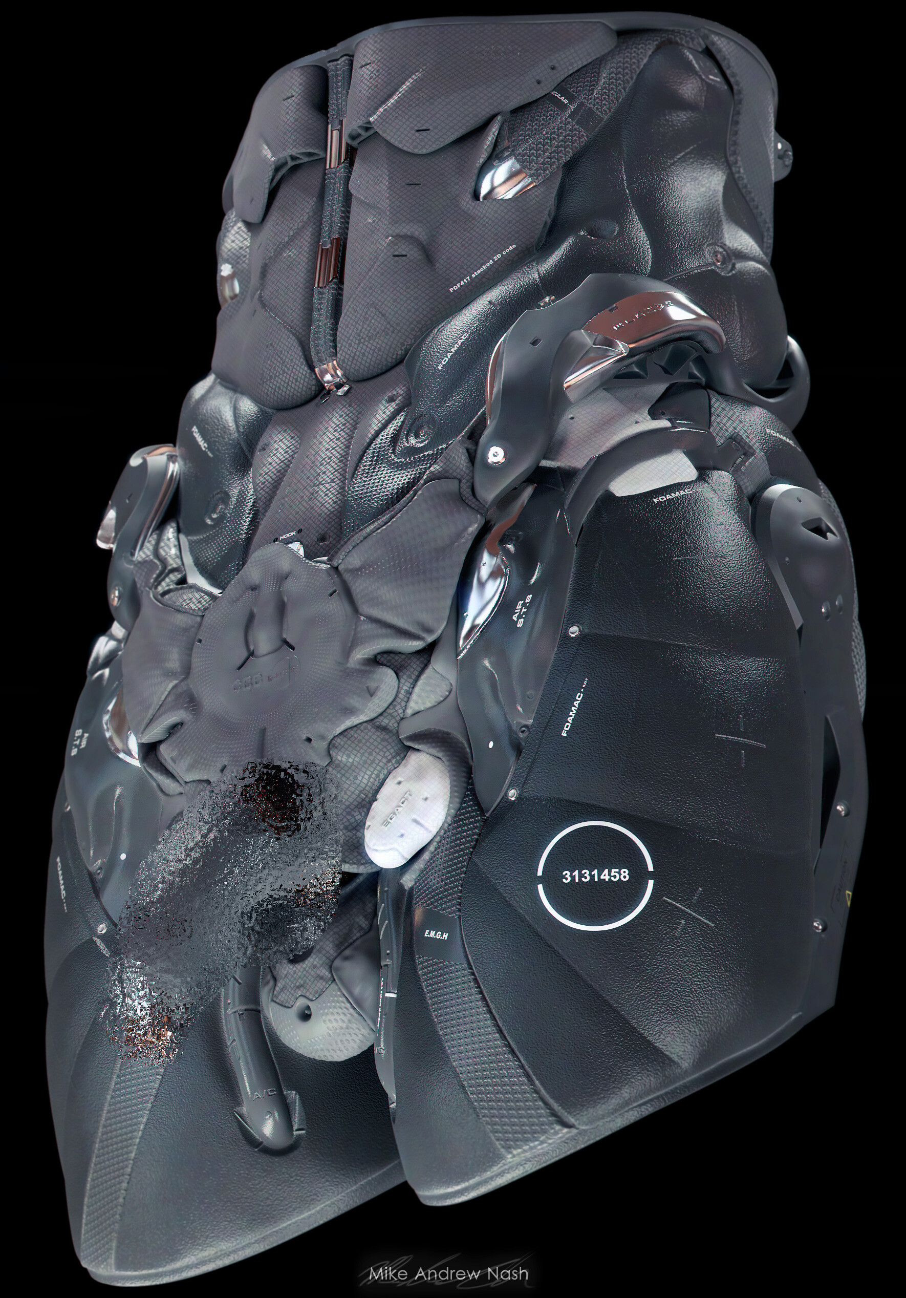 COOL!令人叹为观止的精密机甲穿戴设备｜设计师mikenash作品欣赏