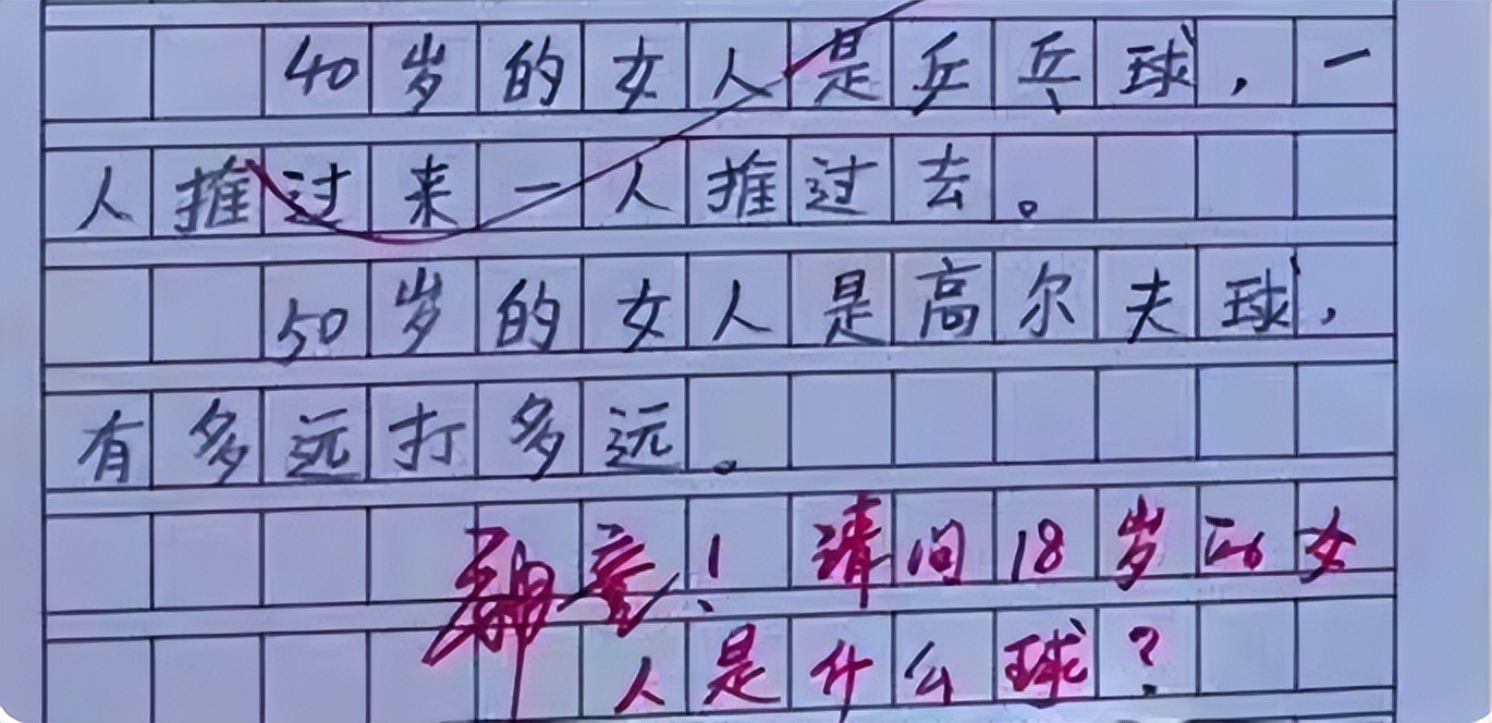 小学生逆天作文女人,10岁小学生作文爆火