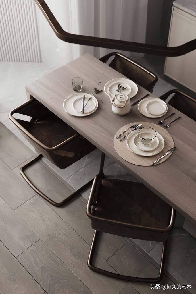 客厅石材木饰面效果,石材和实木搭配装修效果图