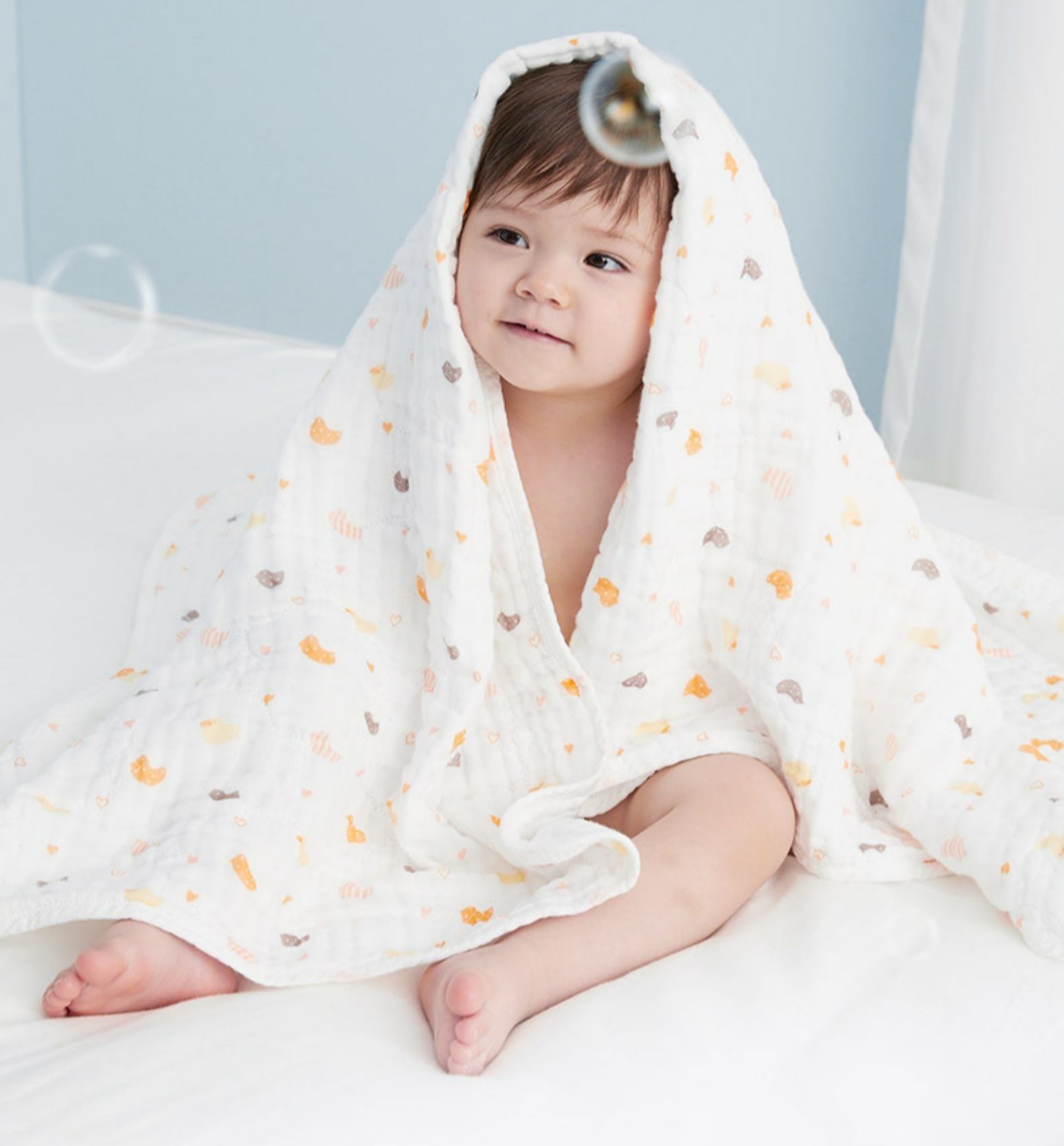 全棉时代浴巾纯棉100%全棉新生儿,婴儿浴巾全棉时代100%全棉