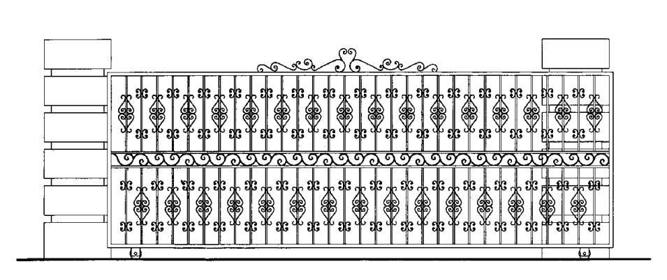 别墅围墙大门设计,围墙大门的设计