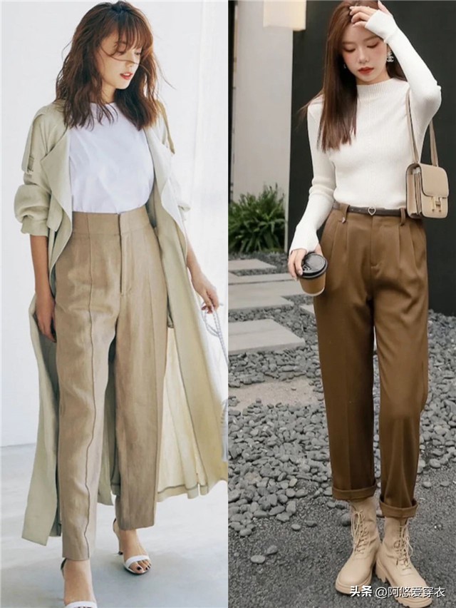 卡其色哈伦裤的十种搭配方法,卡布里裤适合人群